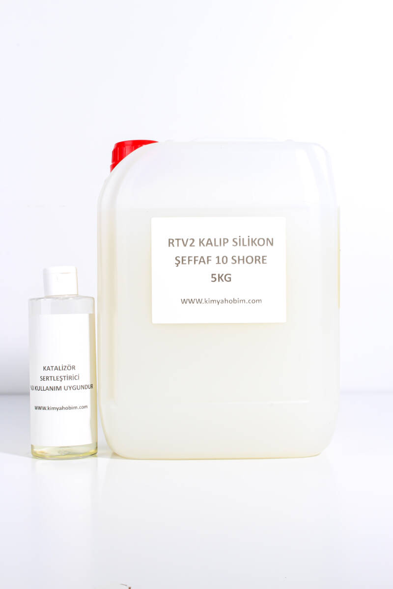 Rtv2 Kalıp Silikonu Şeffaf 10 Shore 5KG - 1
