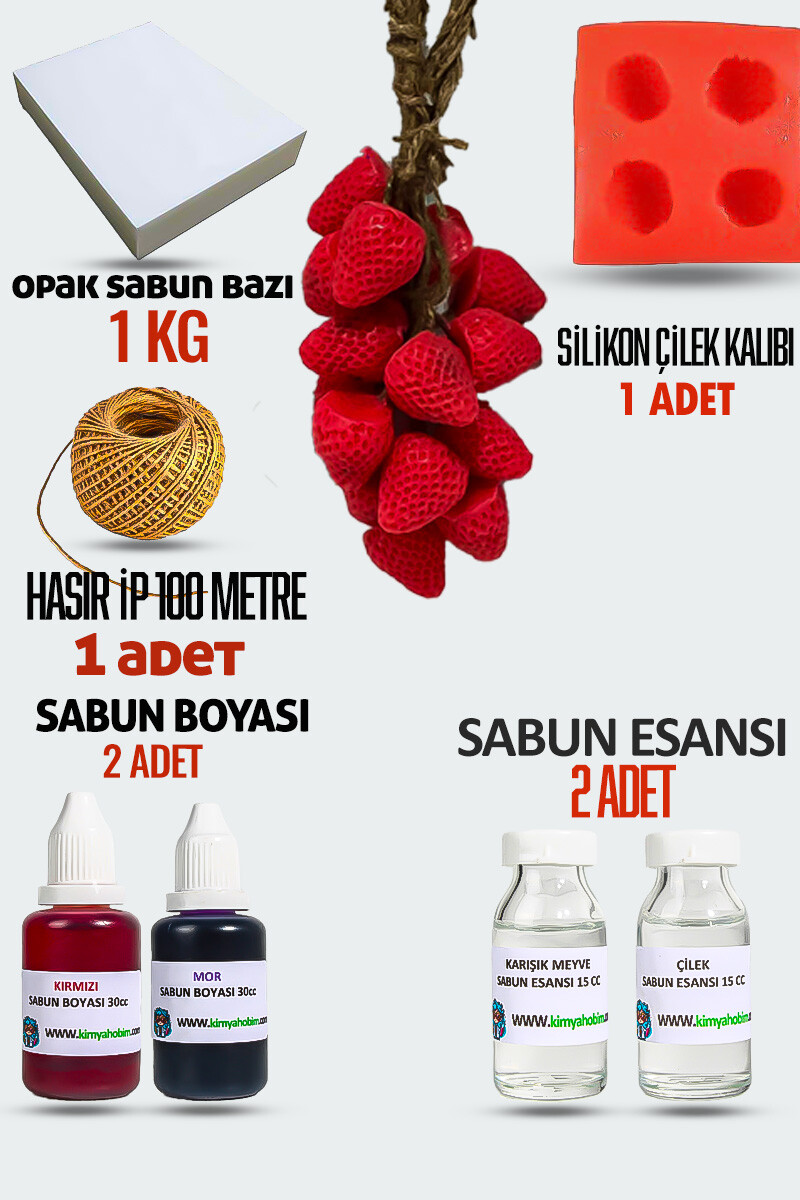 Salkım Çilek Sabun Yapım Seti - 