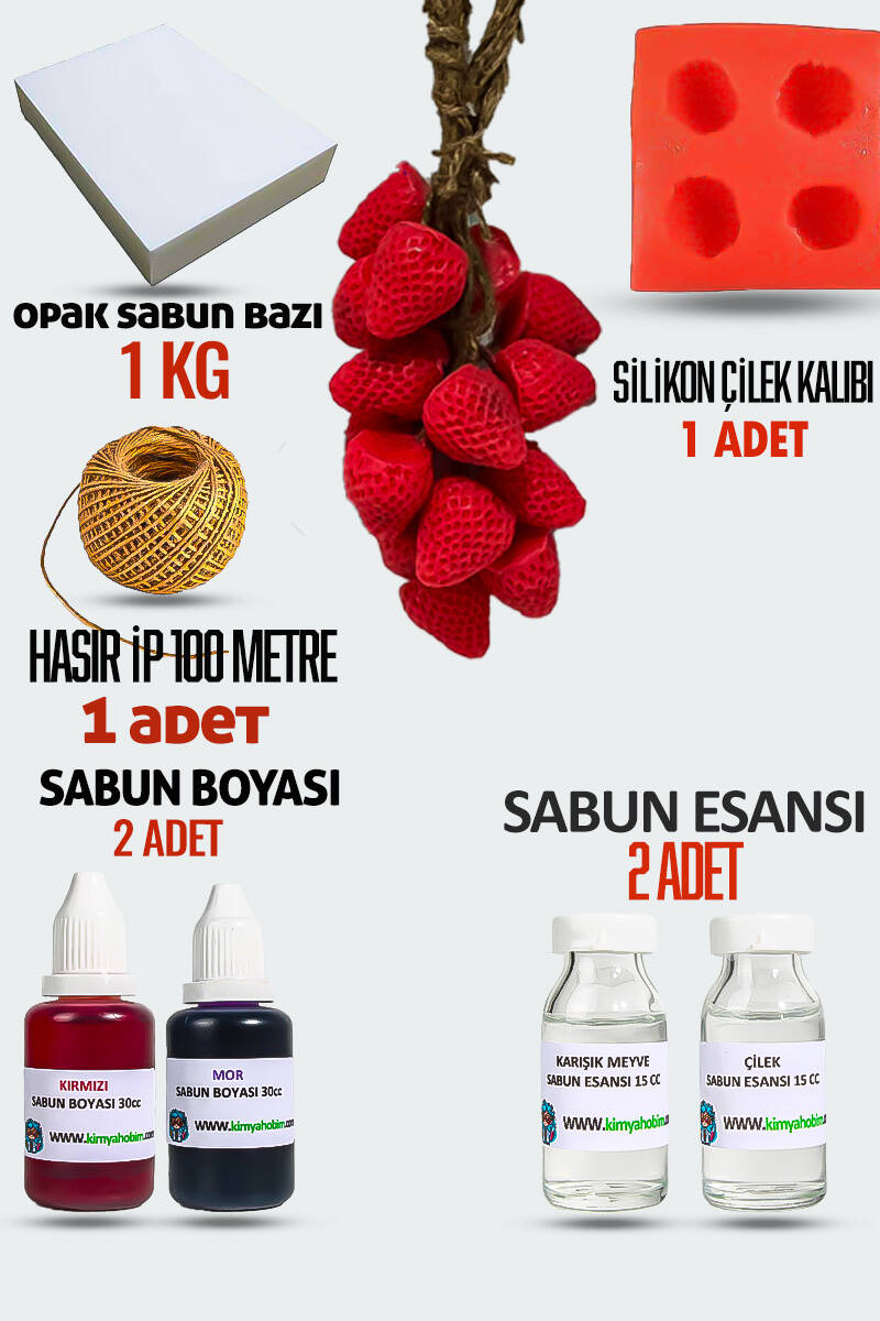 Salkım Çilek Sabun Yapım Seti - 1