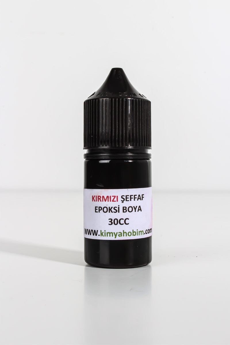 Şeffaf Kırmızı Epoksi Boya 30CC - 