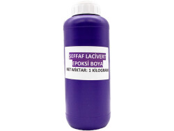 Şeffaf Lacivert Epoksi Boya 1 KG - 