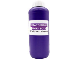 Şeffaf Turuncu Epoksi Boya 1 KG - 