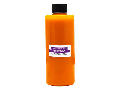Şeffaf Turuncu Epoksi Boya 250 CC - 1
