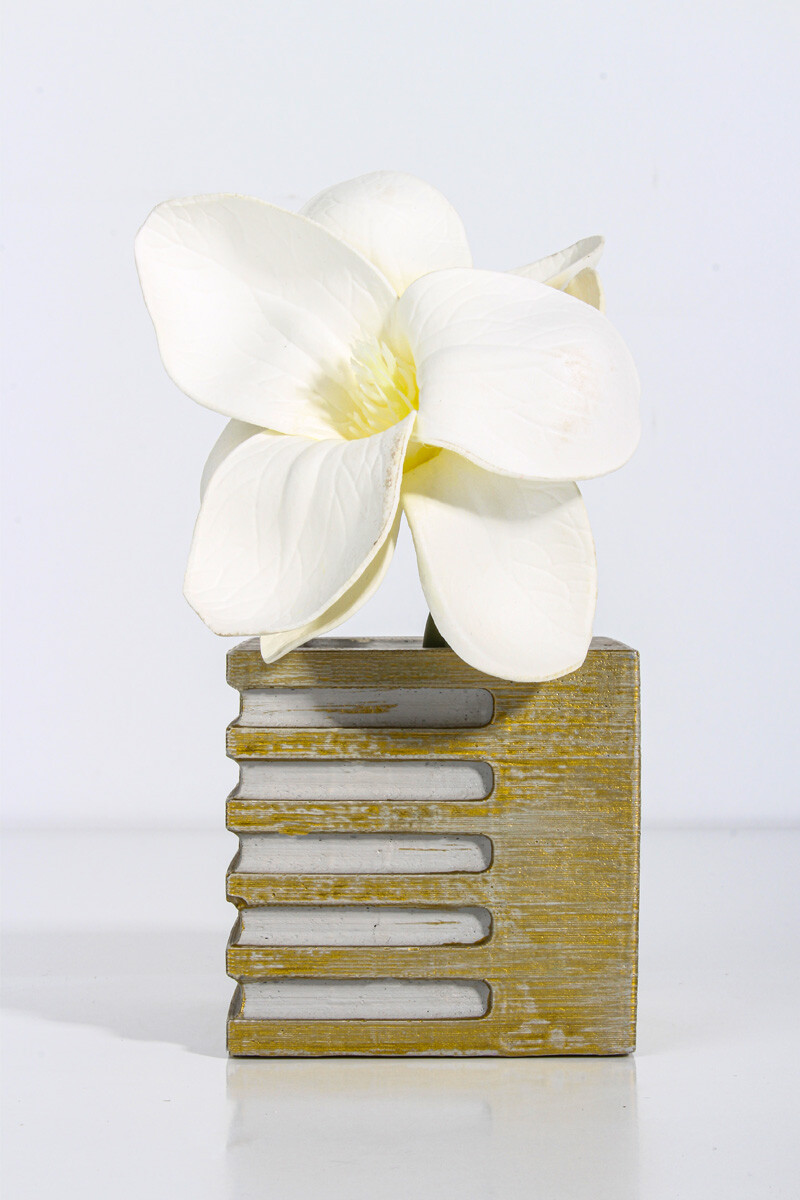 Kare Şeritli Sukulent Beton Taş Tozu Silikon Kalıbı KHB45 - 