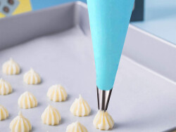 Silikon Krema Torbası - Krema Sıkma Torbası Seti Yıldız Uç - 