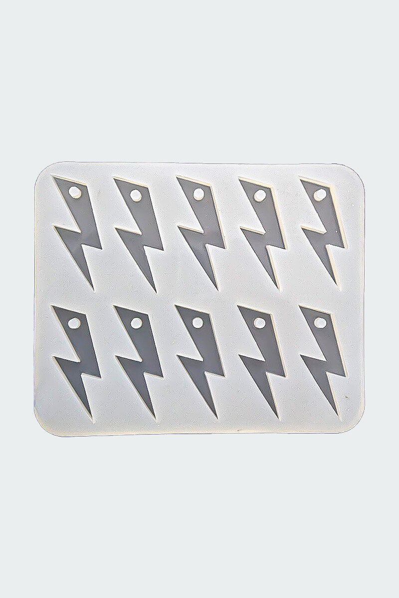 Şimşek Figürlü Kolye ve Anahtarlık Ucu Epoksi Silikon Kalıbı KHE823 - 