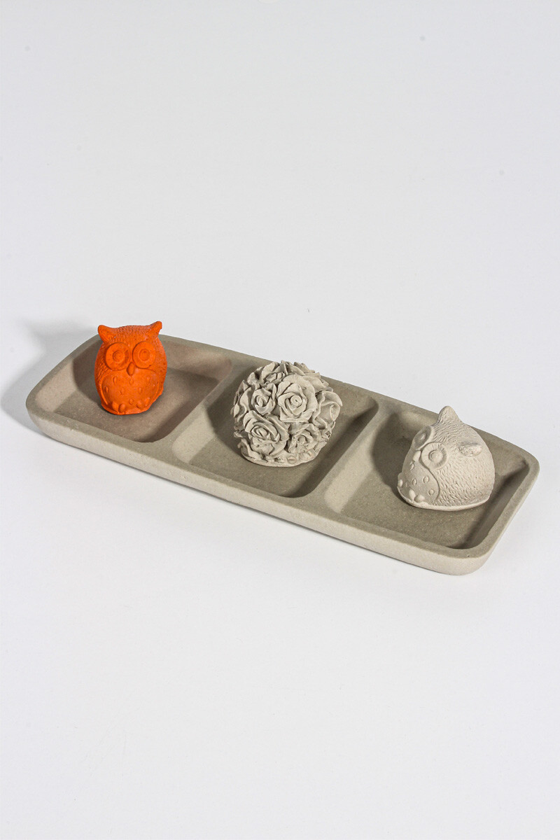 Dekoratif Altlık Beton Taş Tozu Silikon Kalıbı KHB82 - 