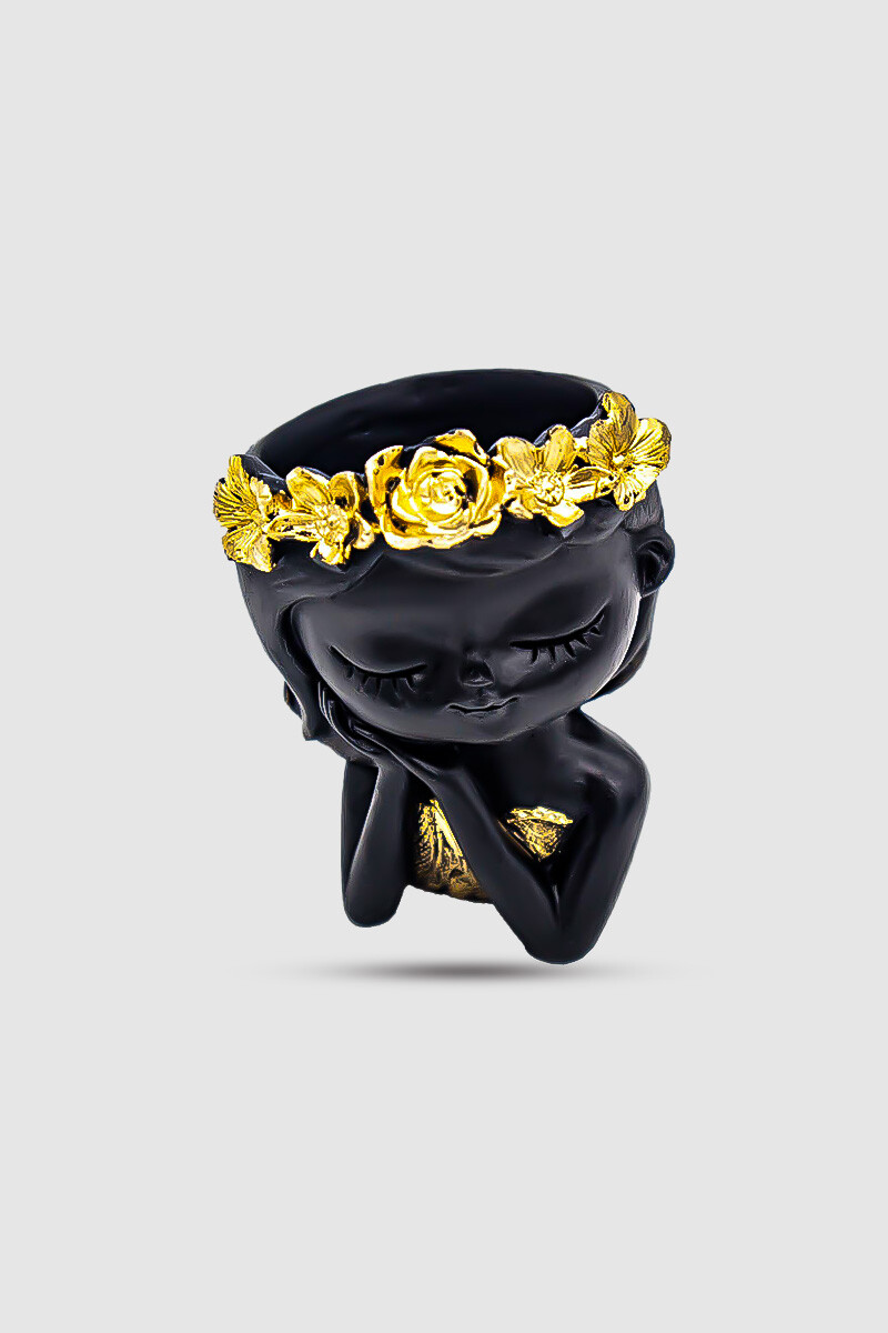 Taç Detaylı Kız Figür Beton Taş Tozu Silikon Kalıbı KHB100 - 2