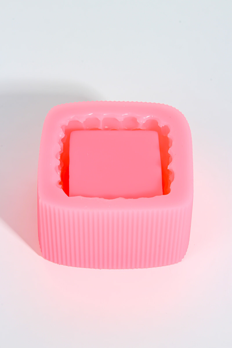 Taş Desenli Kare Sukulent Beton Taş Tozu Silikon Kalıbı KHB135 - 4