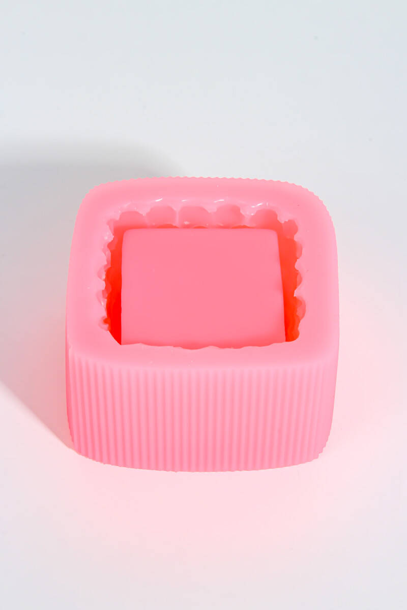 Taş Desenli Kare Sukulent Beton Taş Tozu Silikon Kalıbı KHB135 - 4