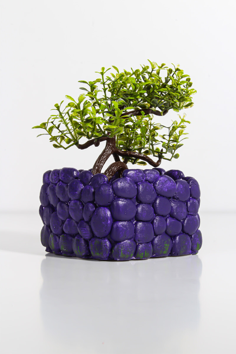 Taş Desenli Kare Sukulent Beton Taş Tozu Silikon Kalıbı KHB135 - 