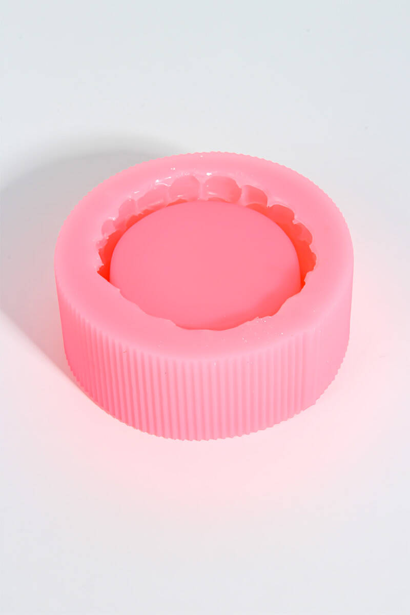 Taş Desenli Yuvarlak Sukulent Beton Taş Tozu Silikon Kalıbı KHB136 - 4