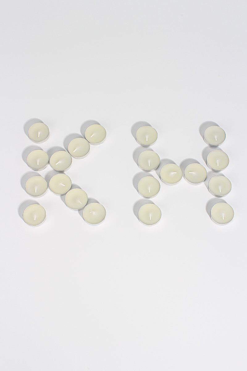 Tealight Mum Beyaz 50'li - 