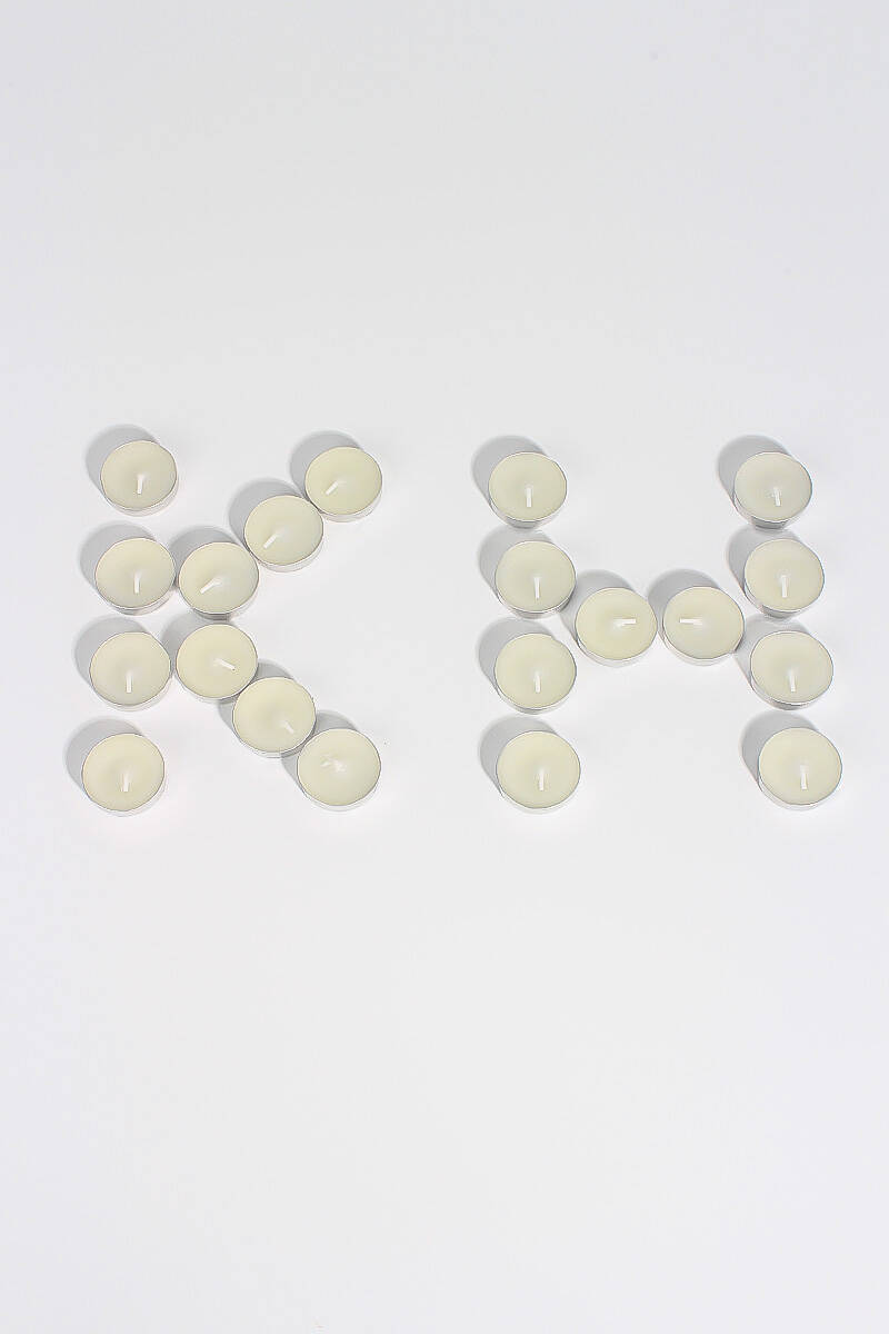Tealight Mum Beyaz 50'li - 1