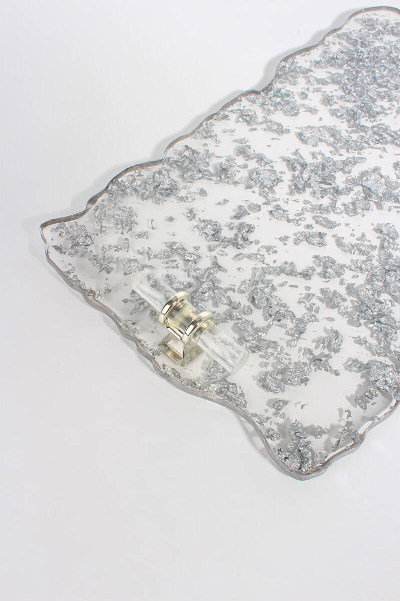 Tırtıklı Dikdörtgen Tepsi Epoksi Reçine Kalıbı KHE439 - 3