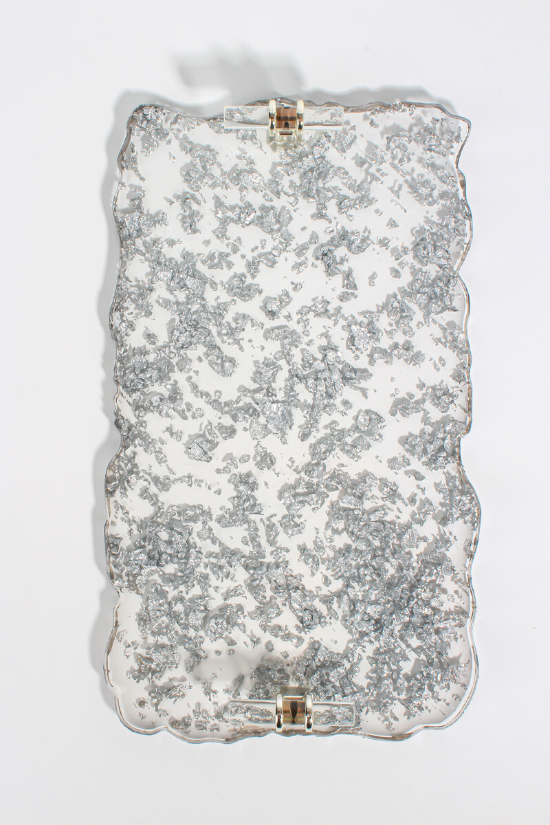 Tırtıklı Dikdörtgen Tepsi Epoksi Reçine Kalıbı KHE439 - 