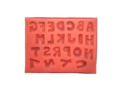 Tırtıklı Harf Silikon Kalıbı KHH05 - 1