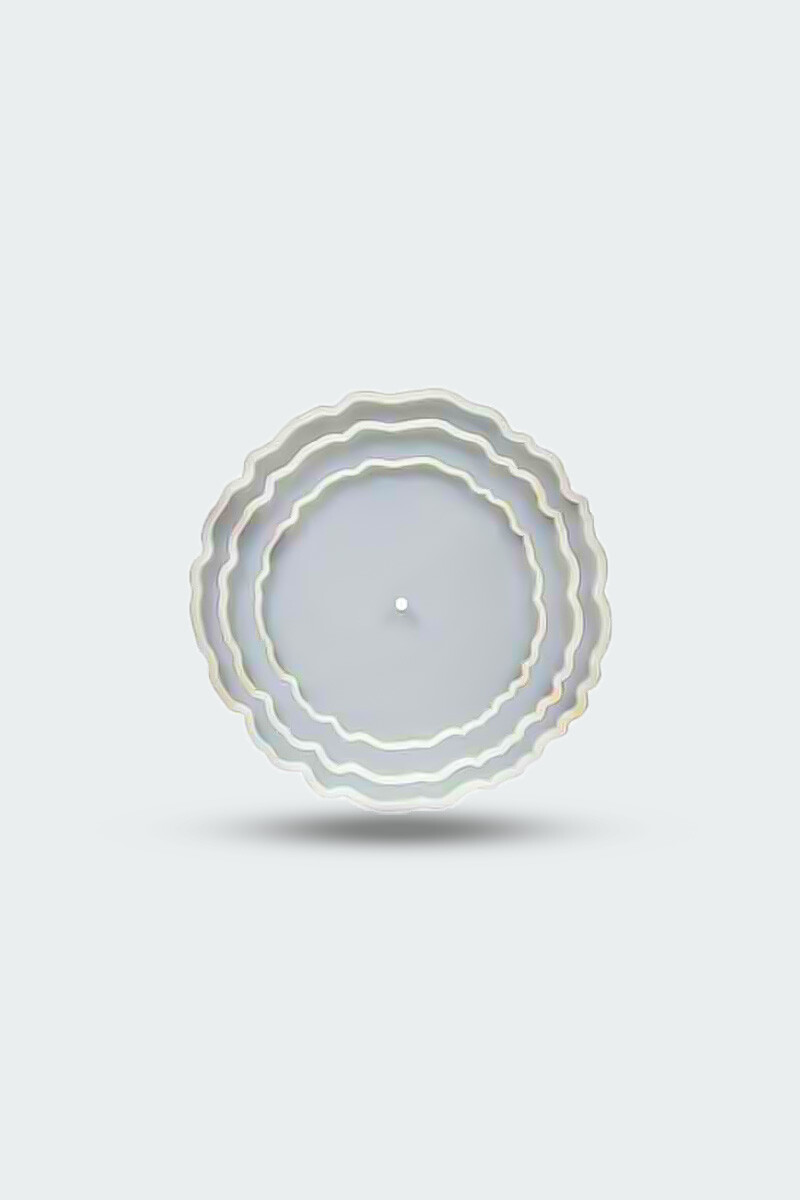 Tırtıklı Katlı Sunumluk Stand Epoksi Silikon Kalıbı KHE510 - 4