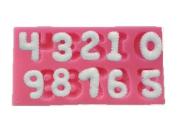 Tırtıklı Rakam Silikon Kalıbı KHH02 - 