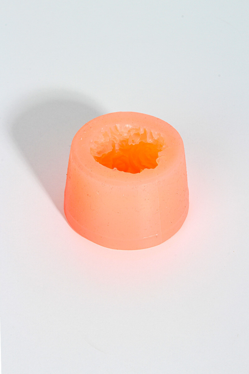 Yuvarlak Gül Silikon Mum Kalıbı KHGUL04 - 3