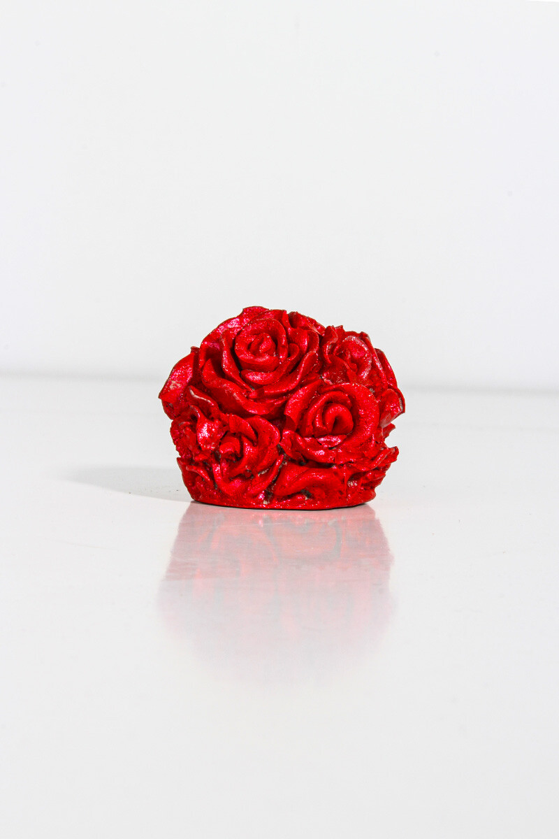 Yuvarlak Gül Silikon Mum Kalıbı KHGUL04 - 