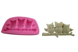 Üçlü Baykuş Silikon Kalıbı HA-22 - 