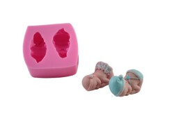 Uyuyan Bebek İkili Silikon Kalıbı ÇO-91 - 
