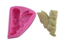Uyuyan Kanatlı Bebek Melek Silikon Kalıp KHME14 - 