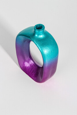 Vazo Biblo Dekoratif Beton Taş Tozu Silikon Kalıbı KHB122 - 3