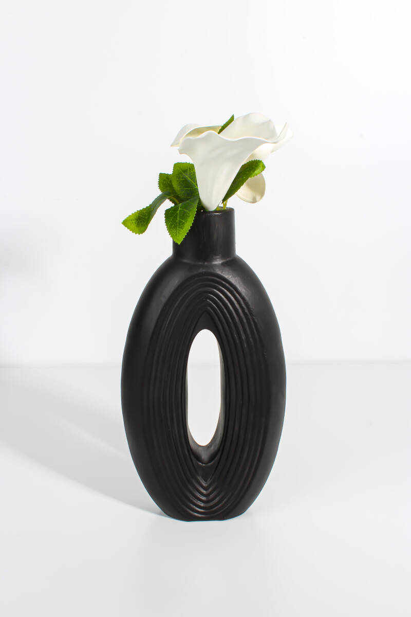 Vazo Dekoratif Biblo Beton Taş Tozu Silikon Kalıbı KHB138 - 2