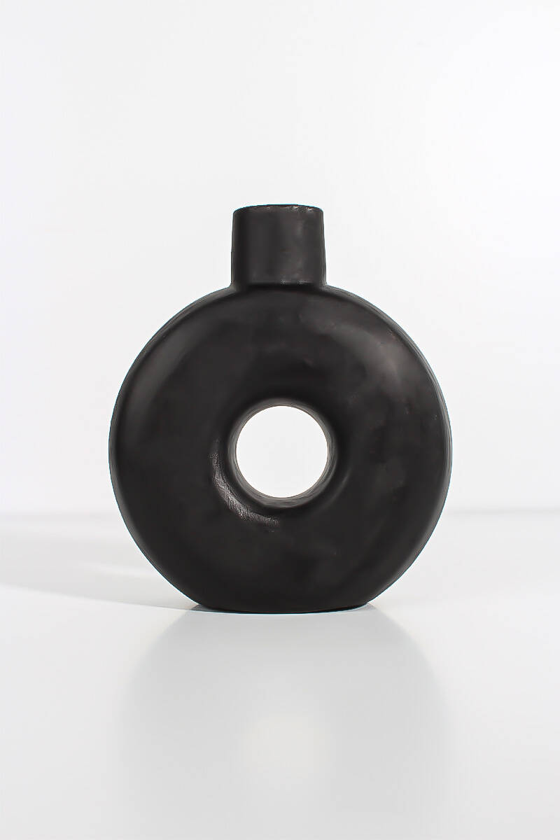 Vazo Yuvarlak Dekoratif Biblo Beton Taş Tozu Silikon Kalıbı KHB139 - 3