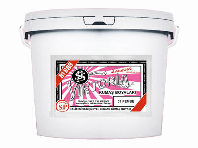 Viktoria Kumaş Boyası 1 Pembe Renk 5 Kg - 1