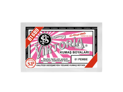 Viktoria Kumaş Boyası 1 Pembe Renk - 1