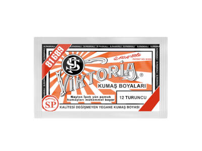 Viktoria Kumaş Boyası 12 Turuncu Renk - 1