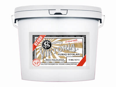 Viktoria Kumaş Boyası 15 Koyu Bej Renk 5 Kg - 1