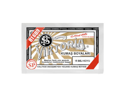 Viktoria Kumaş Boyası 15 Koyu Bej Renk - 1