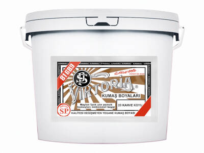 Viktoria Kumaş Boyası 20 Koyu Kahve Renk 5 Kg - 1