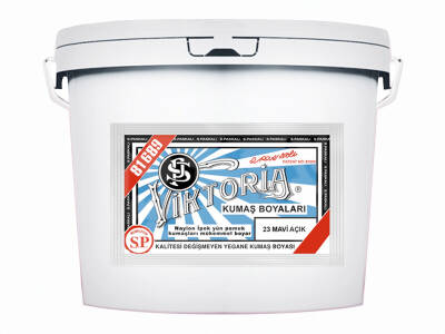 Viktoria Kumaş Boyası 23 Açık Mavi Renk 5 Kg - 1