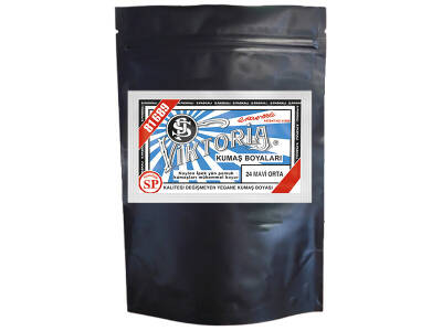 Viktoria Kumaş Boyası 24 Orta Mavi Renk 1 Kg - 1