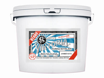 Viktoria Kumaş Boyası 25 Koyu Mavi Renk 5 Kg - 1