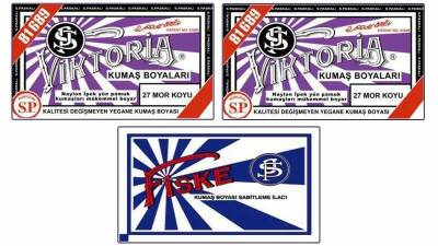 Viktoria Kumaş Boyası 27 Mor Renk 2 Adet + Fiske Sabitleme İlacı - 1