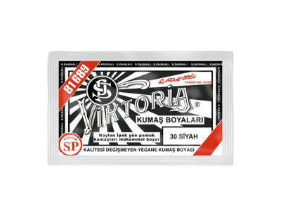 Viktoria Kumaş Boyası 30 Siyah Renk - 1