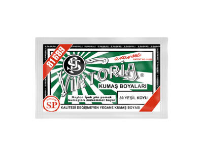 Viktoria Kumaş Boyası 39 Koyu Yeşil Renk - 1