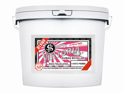 Viktoria Kumaş Boyası 4 Koyu Pembe Renk 5 Kg - 1