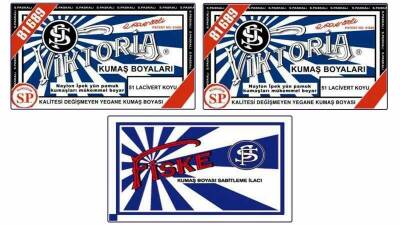 Viktoria Kumaş Boyası 51 Lacivert Renk 2 Adet + Fiske Sabitleme İlacı - 1