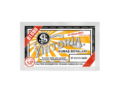 Viktoria Kumaş Boyası 57 Koyu Sarı Renk - 1