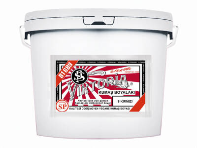 Viktoria Kumaş Boyası 8 Kırmızı Renk 5 Kg - 1