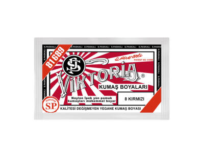 Viktoria Kumaş Boyası 8 Kırmızı Renk - 1