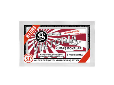 Viktoria Kumaş Boyası 9 Koyu Kırmızı Renk - 1