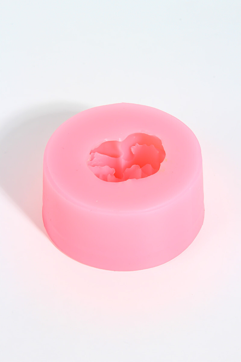 Yaprak Detaylı Kalp Silikon Mum Kalıbı KHM292 - 4